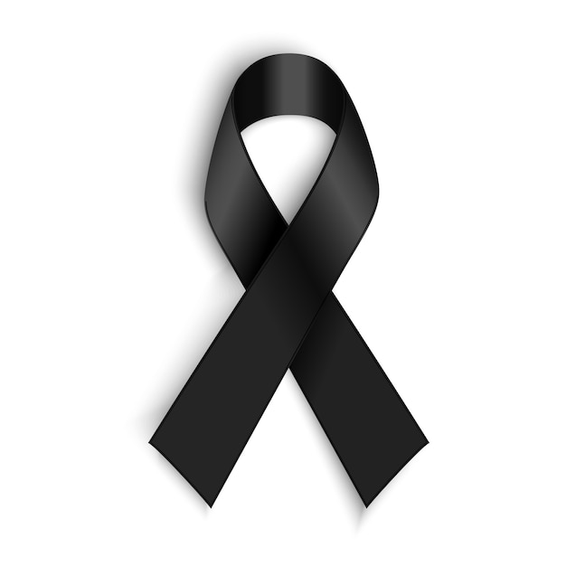czarna wstazka swiadomosci symbol zaloby i czerniaka 153082 858
